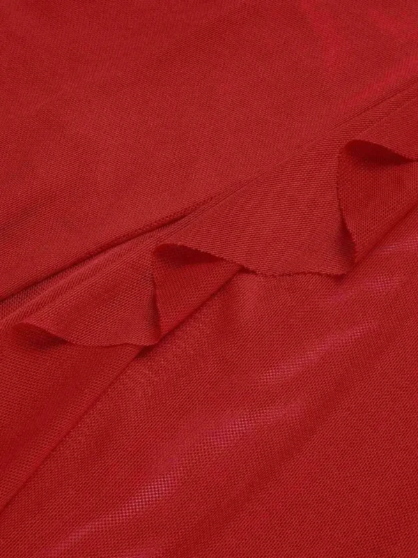 Red Sheer Nightwear Dress
