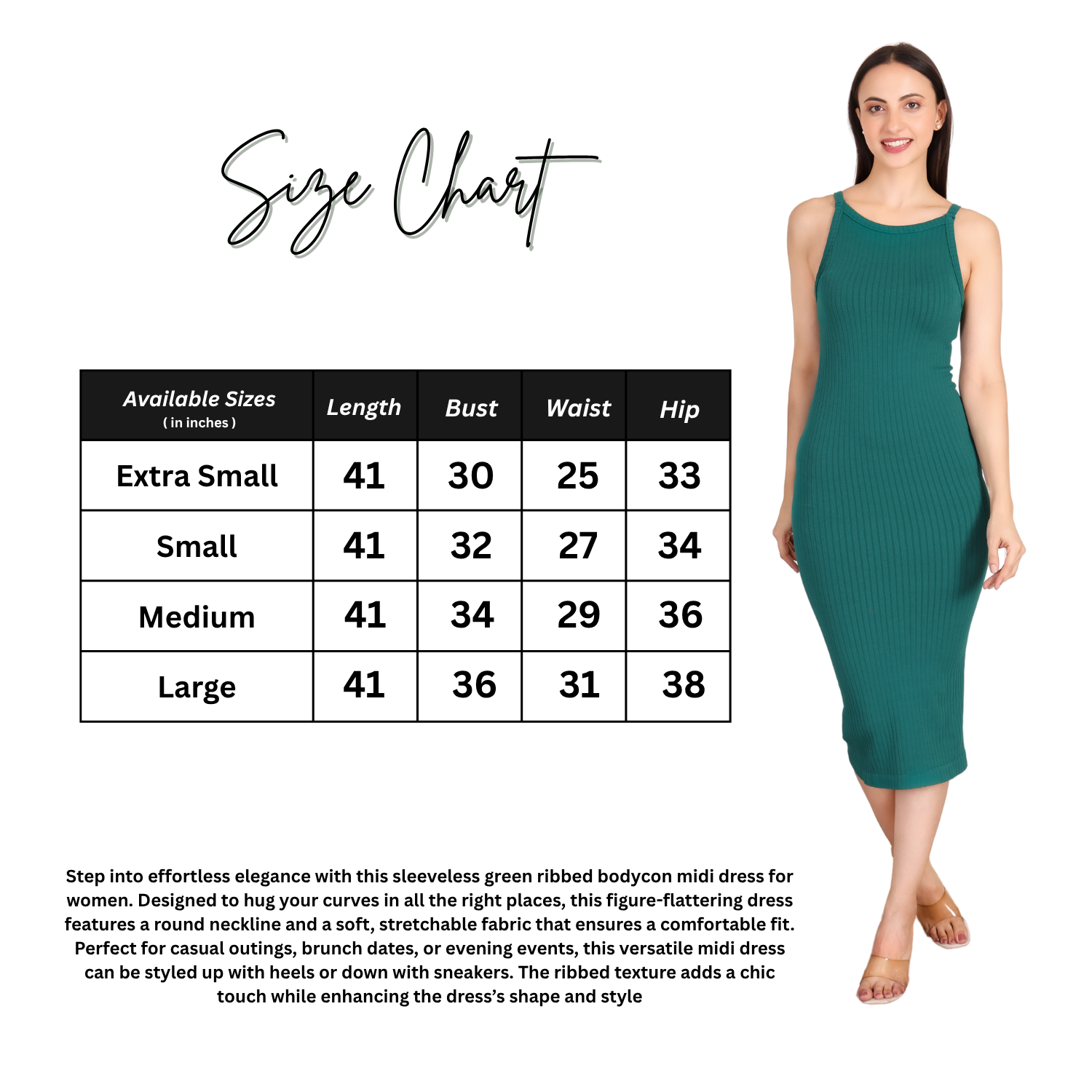 228 Solid Midi for Women's & Girl's