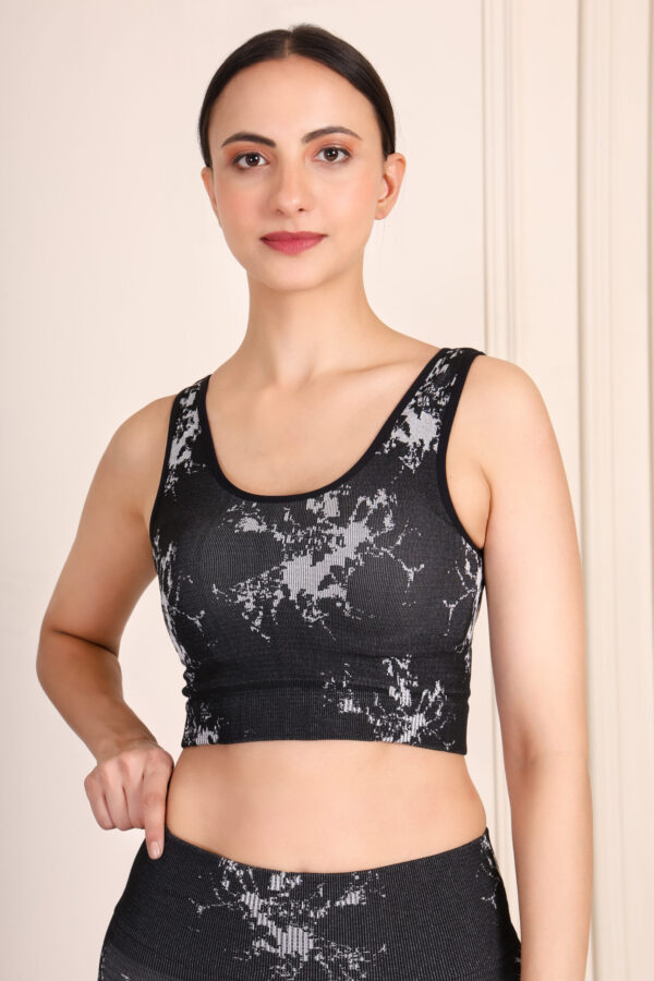 Women’s Tie Dye Ribbed Gym Wear Set