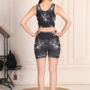 Women’s Tie Dye Ribbed Gym Wear Set