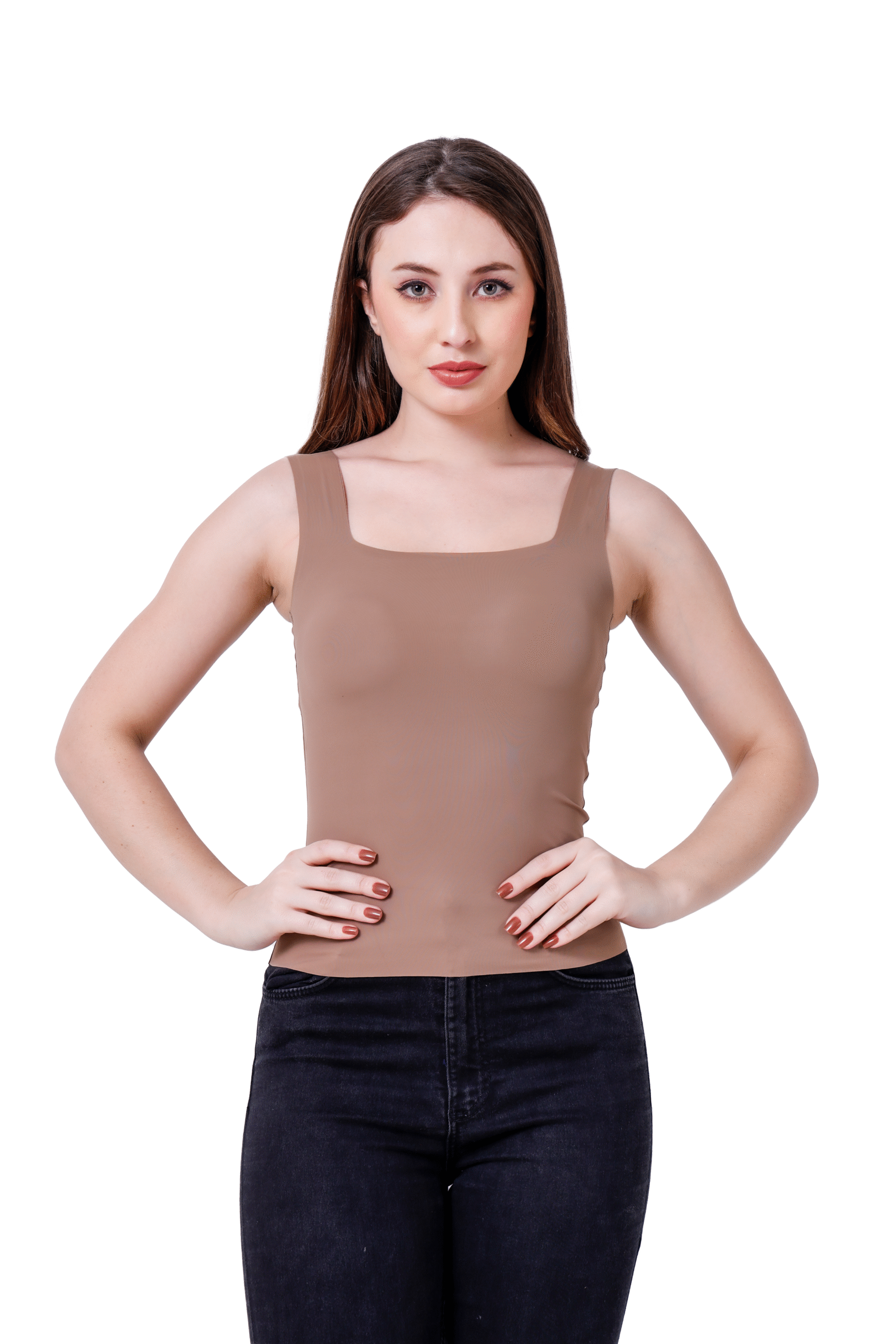 4 - Copy SIZI Padded Camisole – Built-In Bra & Seamless Comfort