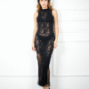 74 black 1 SIZI Elegant Black Lace Bodycon Dress