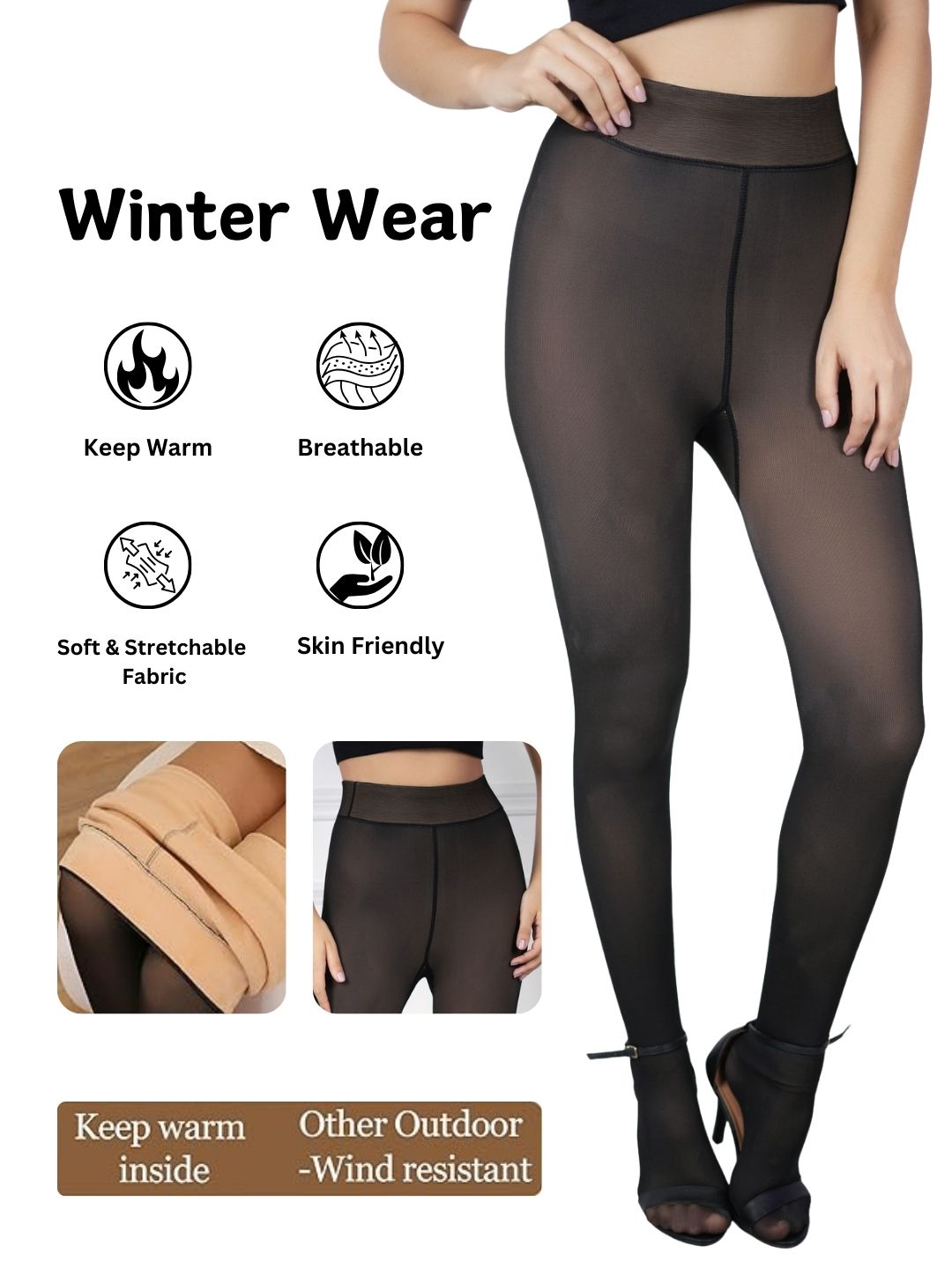 Winter Thermal Skinny Tights