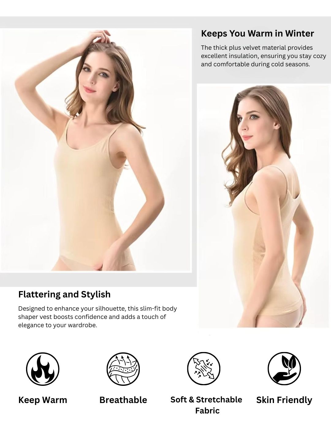 Thermal Velvet Camisole Top