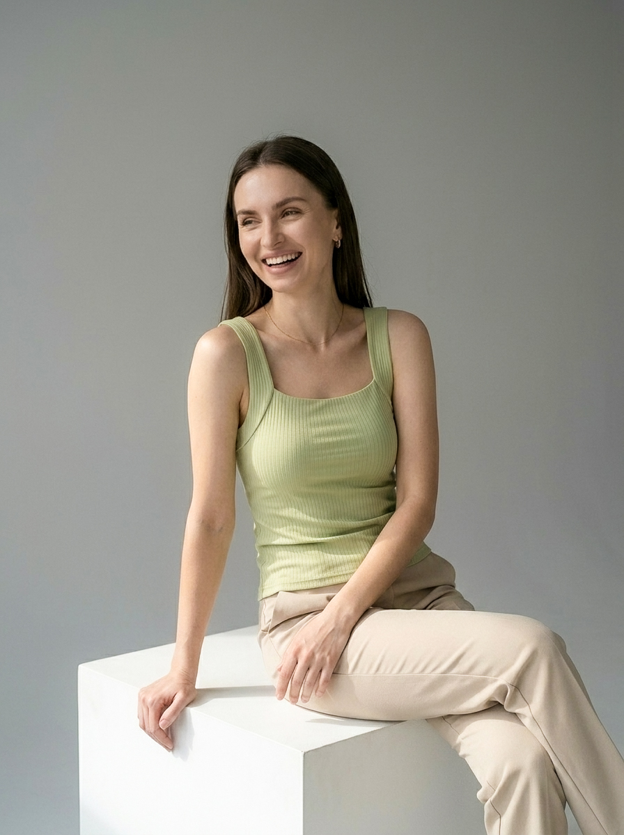 Ribbed Padded Camisole