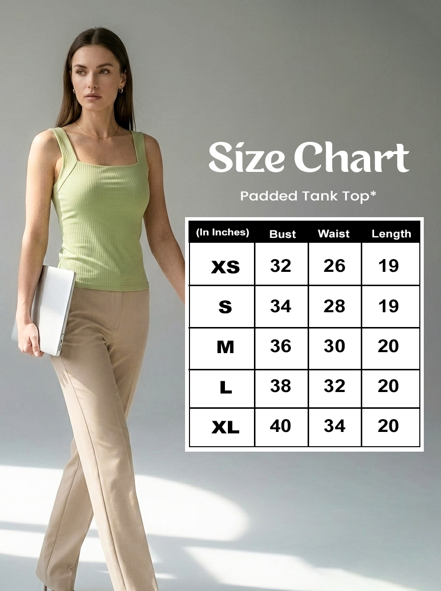 Ribbed Padded Camisole